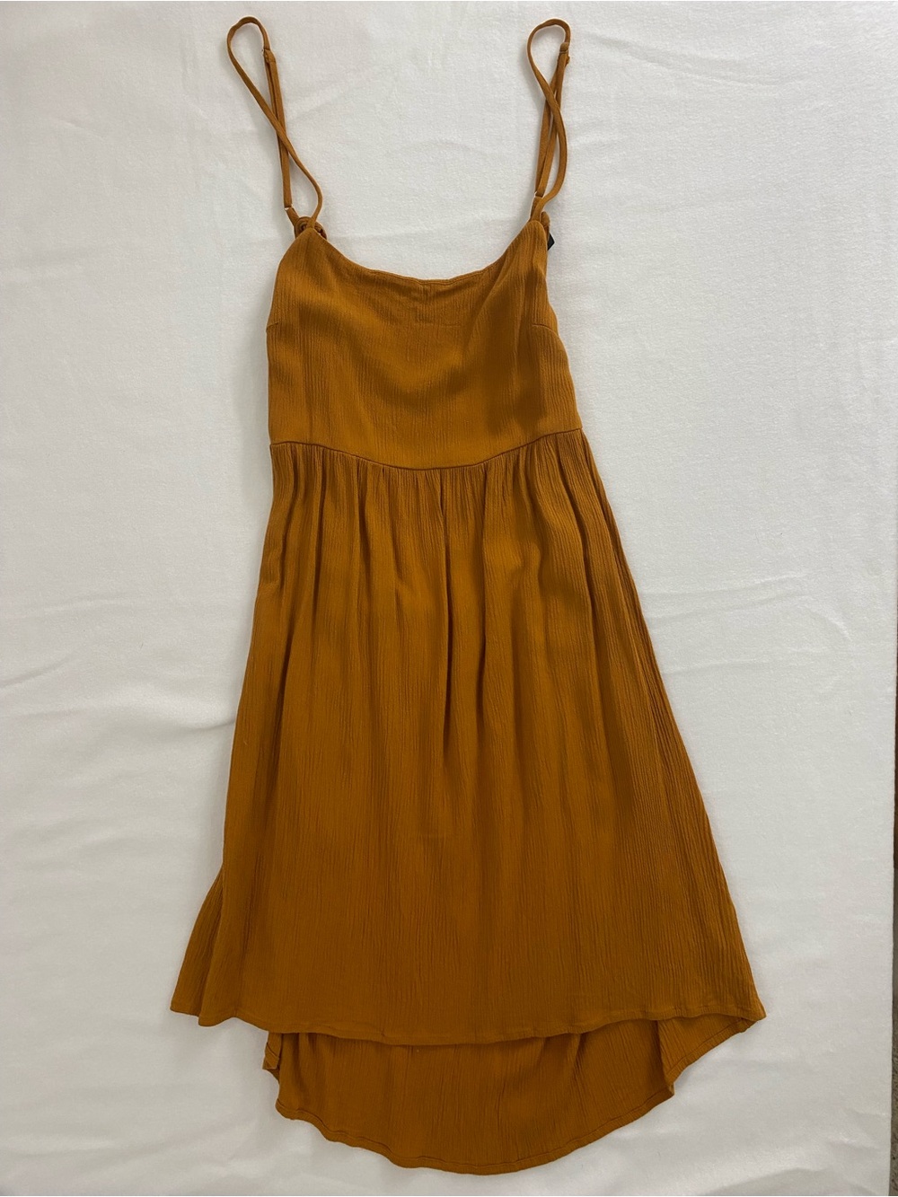 wild fable Rusty Mustard High-Low Spaghetti Strap Dress
